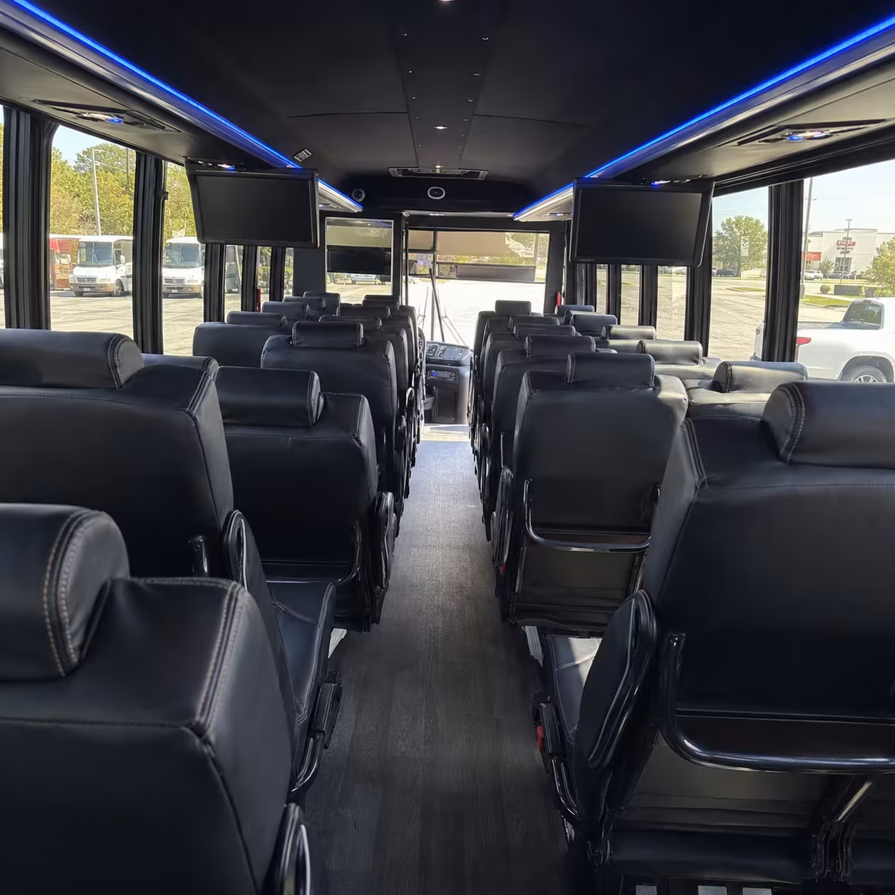 28 passenger minibus interior