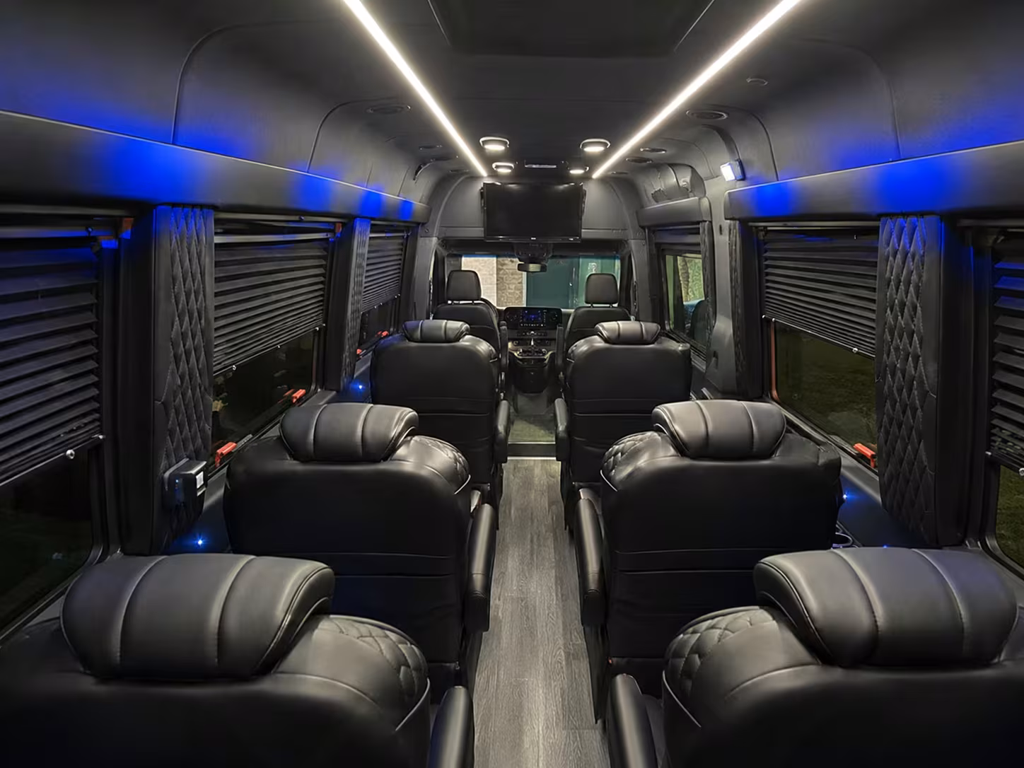 sprinter van with driver inside